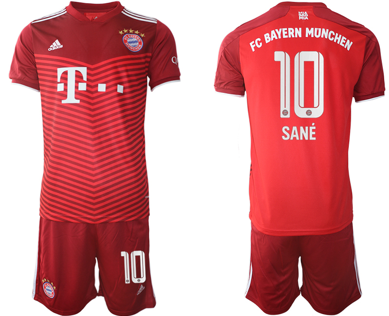 Men 2021-2022 Club Bayern Munich home red #10 Soccer Jersey->bayern munich jersey->Soccer Club Jersey